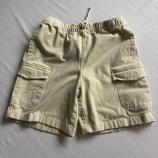 Treasure  Bond Kids XL 14/16 Beige Cargo Shorts Cotton Stretch