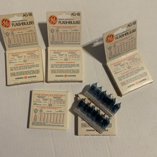 Vintage General Electric AG-1B Ersatz Blitzlampen 5 Boxen = 60 Birnen - Bild 2 von 2