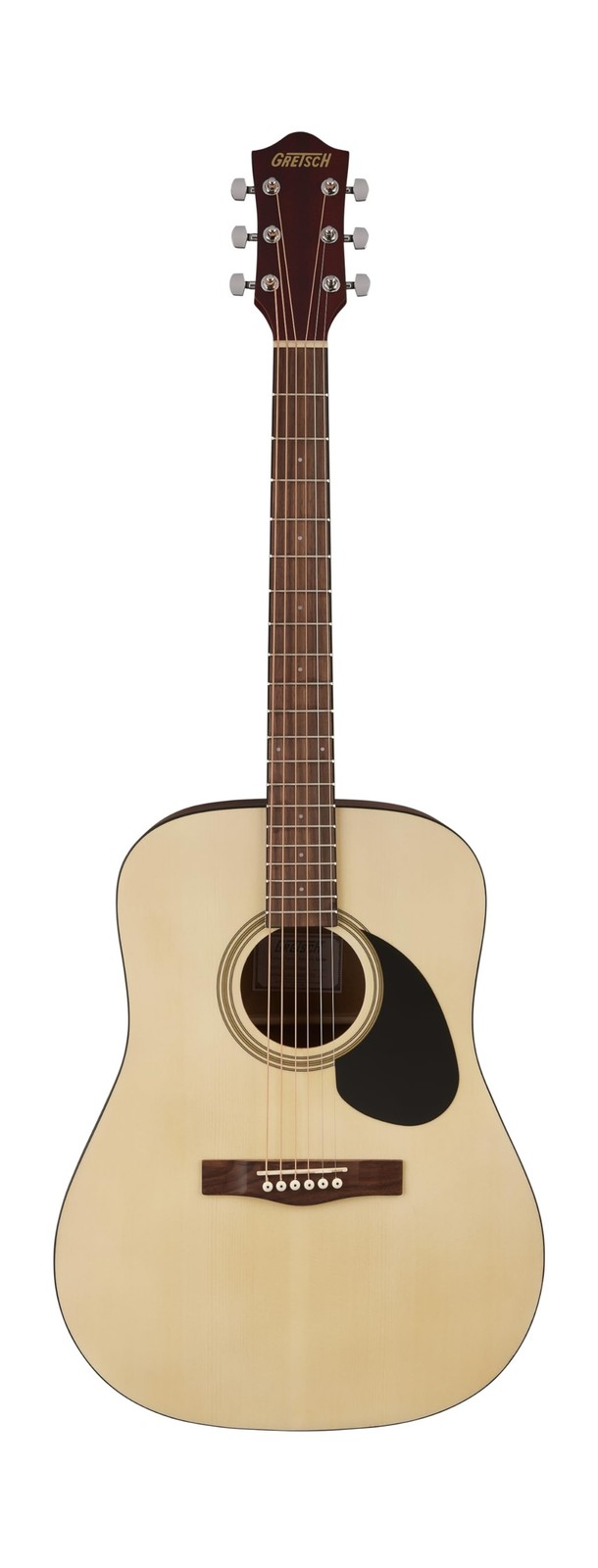 Gretsch Prelude D100 Dreadnought Acoustic Guitar, Beginner Guitar, Black / Natu