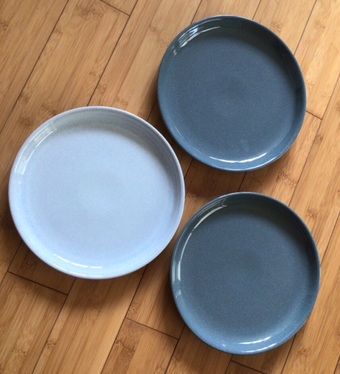 Denby Quartz Jade Stoneware Coupe Dinner Plates, Set of 26cm