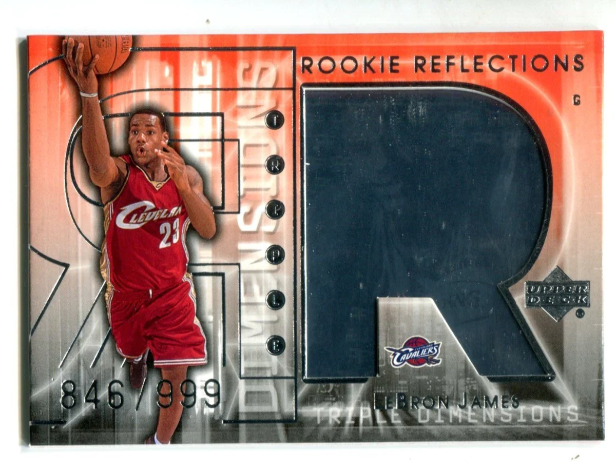 Lebron James 2003-04 Upper Deck Rookie Reflections (846/999 Lebron James 2003-04 Upper Deck Rookie Reflections (846/999