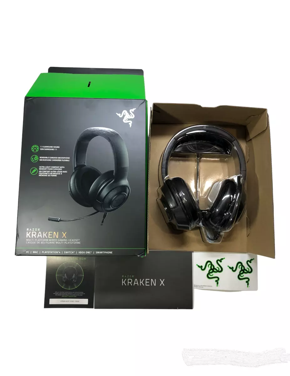 Razer Kraken X Multi-Platform Wired Gaming Headset - Black 