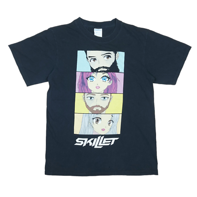 Skillet Band Merch Cartoon Anime Official Licensed Black T-Shirt