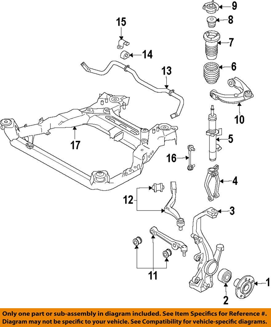 Lincoln FORD OEM 10-12 MKZ Front Suspension-Strut Right