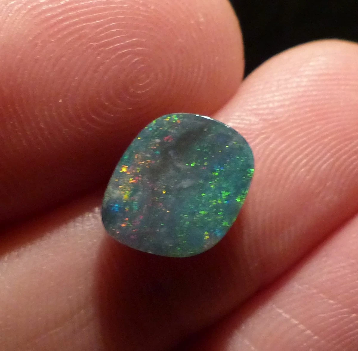 SUPERBES FLASHS COULEUR * doublet opale australien Coober Pedy * voir