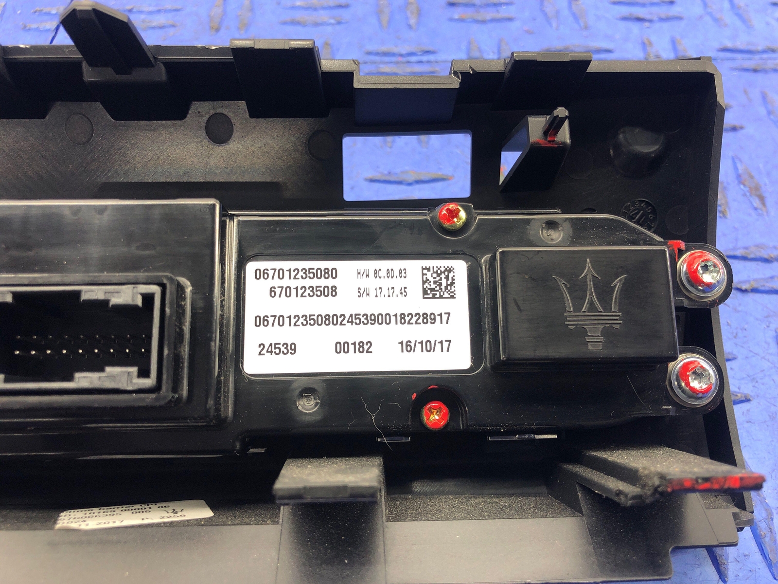 2017-2020 MASERATI GHIBLI TEMPERATURE CLIMATE CONTROL SWITCH PANEL 670123508 OEM