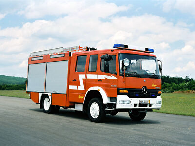 Cars 1998 ziegler mercedes benz atego 1225 tlf 16 25 Desk Mat Stitched