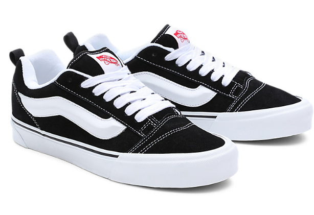 Vans Knu Skool Low Top Sued Black White Shoes Skater Trainers