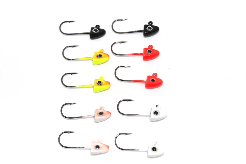 Jigkopf Set 10x Micro Jigs Mini Jigköpfe für Barsch Forelle Jighaken Jigheads - Bild 4 von 4