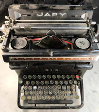 Vintage ancienne machine à écrire JAPY 212 à touches cerclées