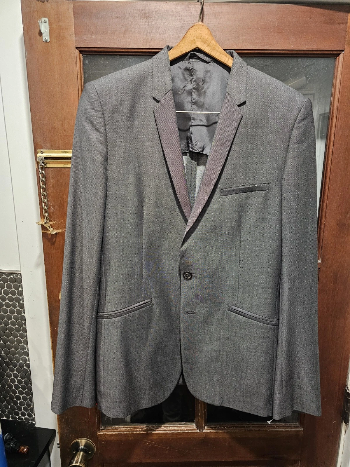 MAISON MARGIELA Cappotto sportivo Maison Martin Margiela ""14" uomo pelle di squalo grigio US 38 IT 48