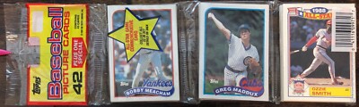 1989 Topps Rack Pack Greg Maddux HOF Top Chicago Cubs Baseball #3