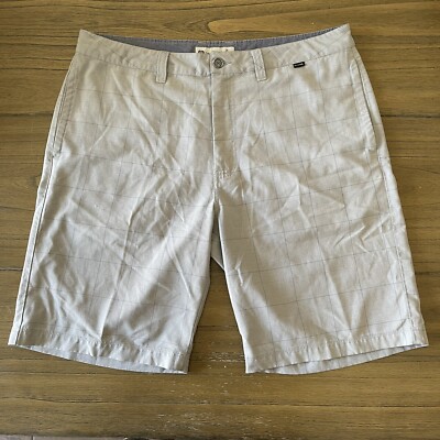 Travis Matthew Gray Plaid Blend Performance￼ Golf Shorts Men s Size 36
