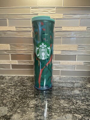 Starbucks 2021 Summer Rainforest Leaves 16 Oz Acrylic Tumbler