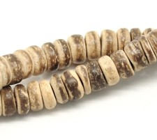 Rondelle Coconut Beads 8mm- Natural Coconut - 1 Strand Beads - BD1194