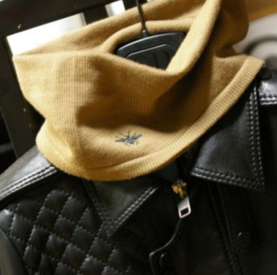 Dior Homme 04 Bee black wool knitted Neck warmer Hedi Slimane Era