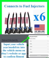 6 fits Ford Chevy Dodge Jeep Fuel Injector Connector Pigtail Plug Wiring Harness