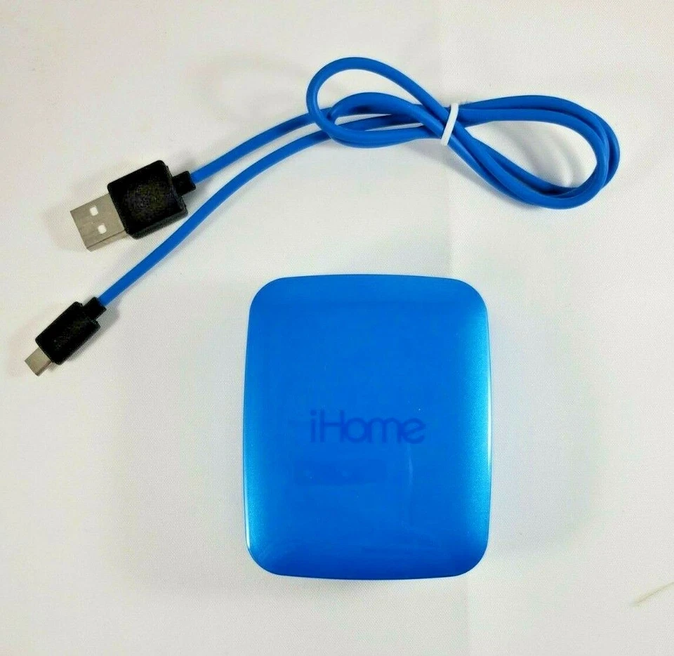 Banco de alimentación universal iHome 4500 mAh azul cargador externo de batería portátil Foto 2 de 3