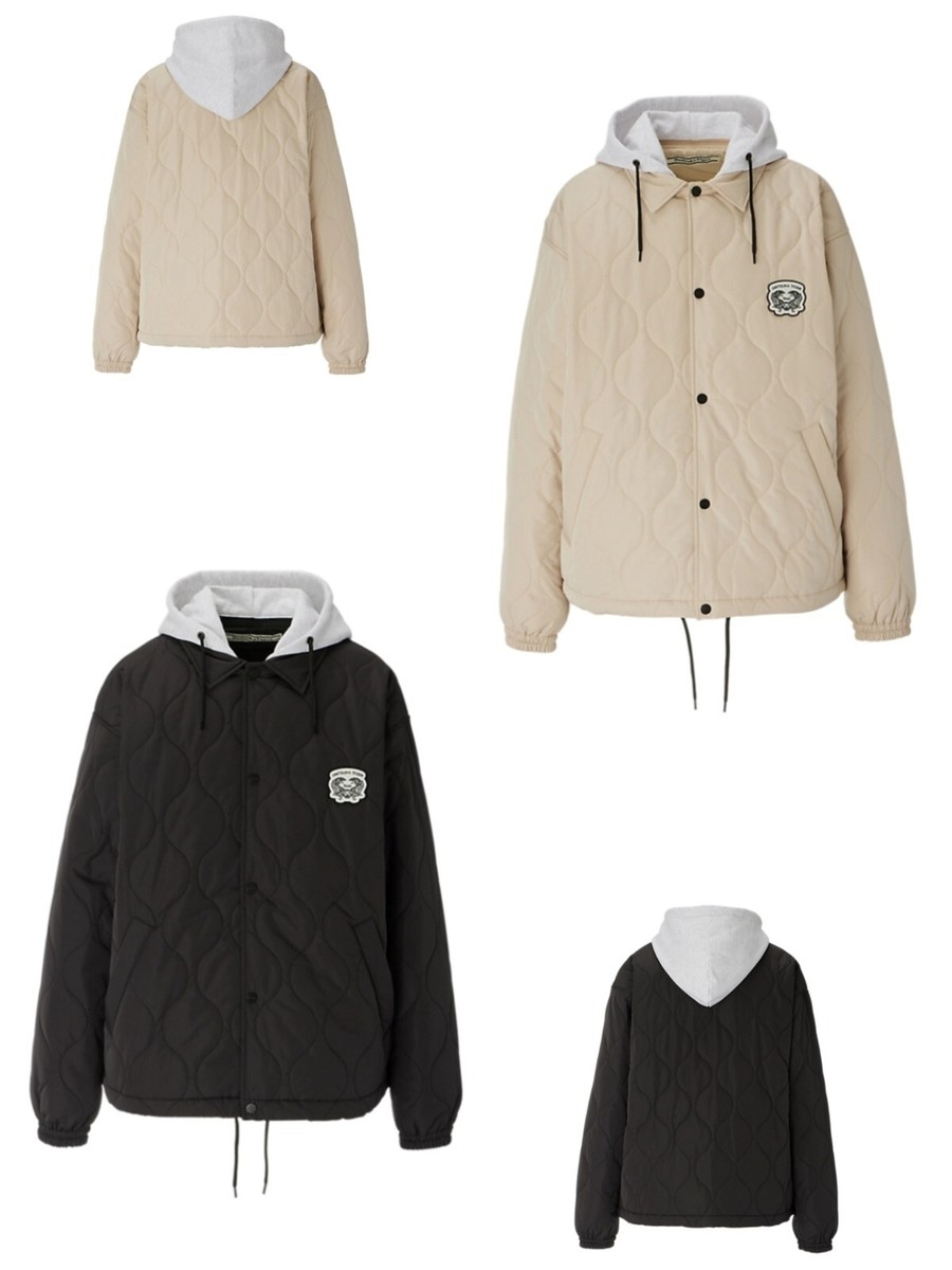 Onitsuka Tiger QUILTED JACKET 2183B416 Unisex, Black/Beige | eBay