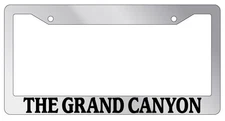 Chrome License Plate Frame The Grand Canyon Auto Accessory 1319