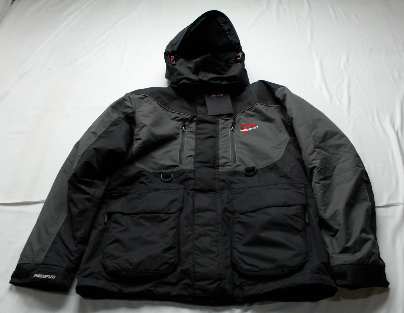 Piscifun Men's Insulated Ice Fishing 3-In-1 Waterproof Jacket NC3 Grey Medium