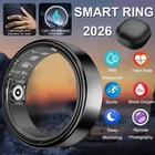 2026 Smart Ring Health Tracker, IP65 Waterproof Monitor for Heart Rate & Fitness