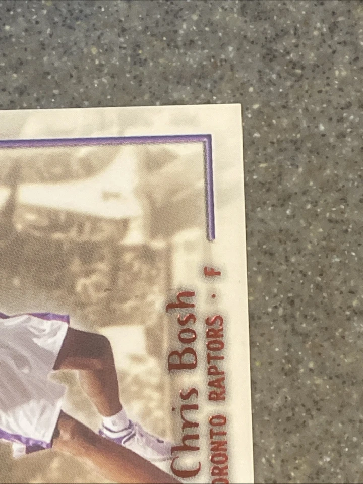 #’d 46/50 Chris Bosh Ruby Parallel Rookie 2003-04 Fleer Patchworks #94 - Image 4 of 4