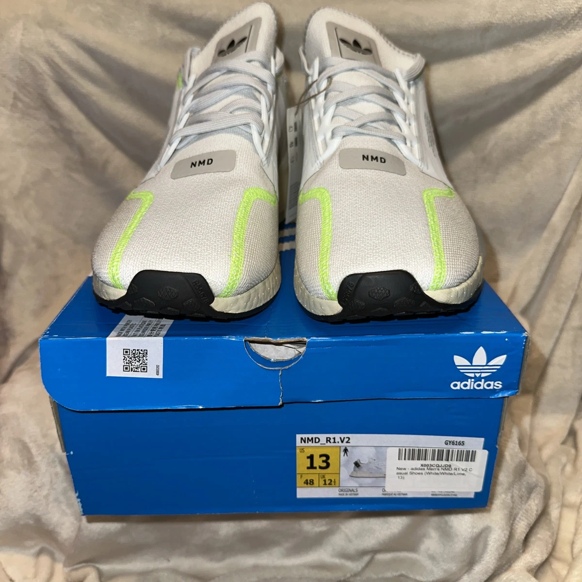 adidas gazelle silver green womens Shop Green Mens adidas NMD R1 Lace Up Sneakers – Shoebacca main image 0