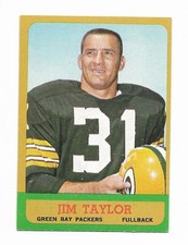 1963 Topps Jim Taylor #87 Green Bay Packers Fullback