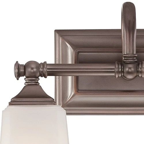 Quoizel NL8602 Nickel Nicholas 2-Light 15"W Bathroom Vanity Light - Picture 7 of 8