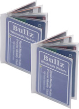 Set of 2 Heavy Duty Vinyl 6 Pages Insert for Bifold or Trifolds Wallet MADE IN U