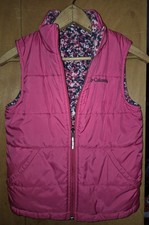 Columbia Girls Reversible Puffer Vest Size Small 8 EXCELLENT CONDITION