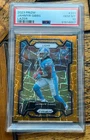 2023 Panini Prizm - Jahmyr Gibbs #331 Orange Lazer Prizm Rookie Card PSA 10 🔥💎