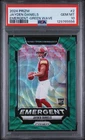2024 Panini Prizm Jayden Daniels RC Rookie Emergent Green Wave #2 PSA 10