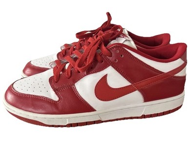Nike Dunk Low SP St. John's US Men s Size 11 Model CU1727-100 Red And White EUC!