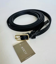 NWT J.CREW Women’s Thin Patent Leather Snakeskin Belt | Size S (Small)