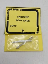 Trackside Parts 2000 HO Scale Metal Castings Caboose Roof Ends