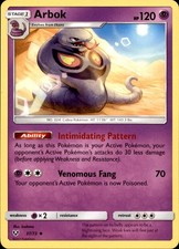 Arbok 37/73 Uncommon Shining Legends Pokemon Near Mint