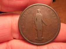 1837 HABITANT , PENNY TOKEN  (647D)