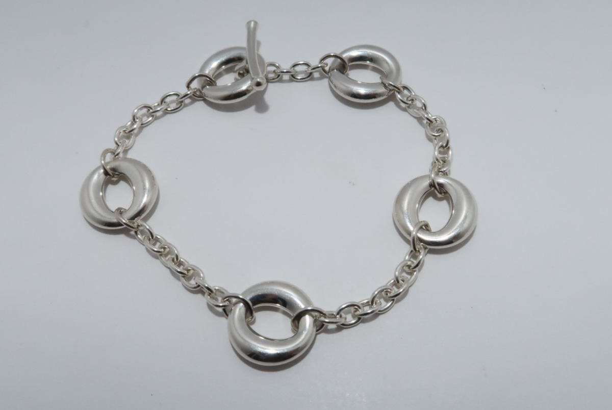 Tiffany & Co sterling silver Sevillana Toggle Bracelet by Elsa