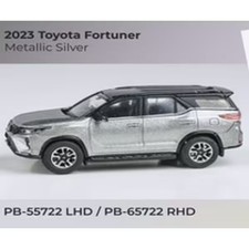 PB-65722 1/64 Toyota Fortuner 2023 Metallic Silver RHD [Diecast Mini Car]