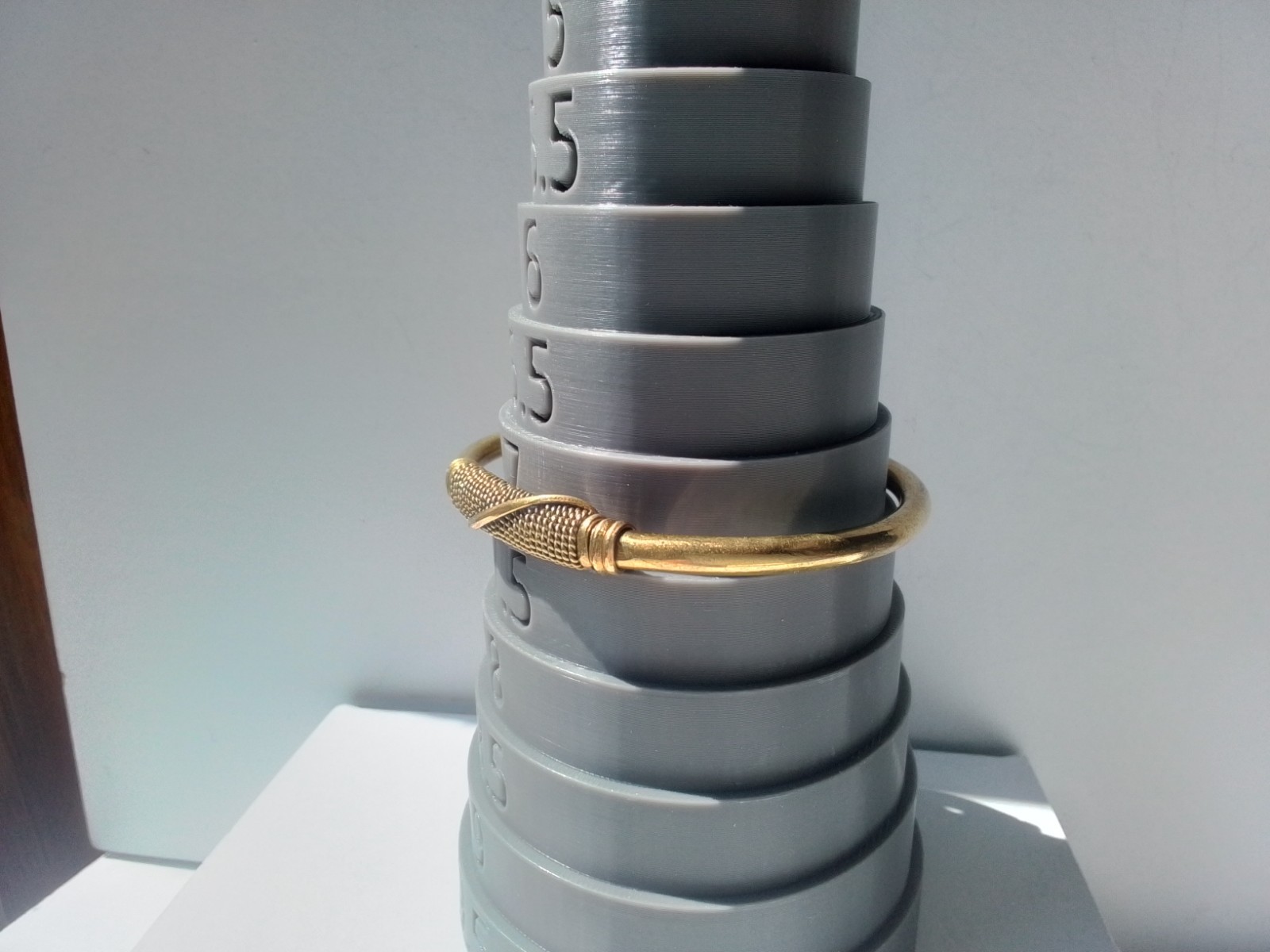 ADJUSTABLE BRASS BRACELET/ BANGLE - image 3