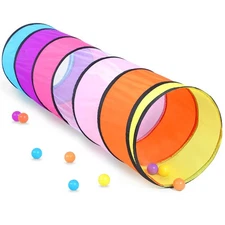 SweHouse Colorful Play Tent Tunnel for Babies, Toddlers, Kids | Indoor Outdoor