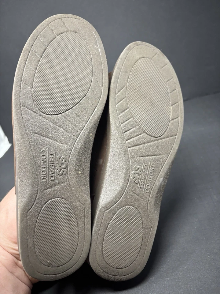 SAS Tri II Mujer 9.5 ESTRECHA Marrón Gamuza Sandalia Trípode Confort Zapato Tirantes Foto 4 de 4