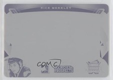 2015-16 Leaf ITG Heroes & Prospects Printing Plate Black 1/1 Nick Merkley k4s