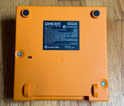 GAME BOY PLAYER BASE ONLY Nintendo GameCube DOL-017 Spice Orange Good Works