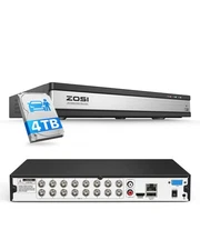 3K Lite H.265+ 16 Channel Video Security DVR Recorder with AI Human/Vehicle D...