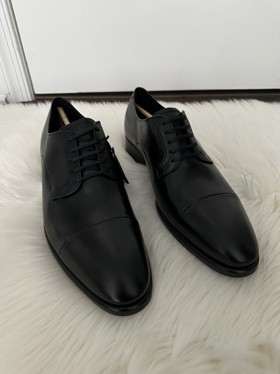 Ecco Vitrus Mondial Dress Shoe Leather Black NIB Lace Up 