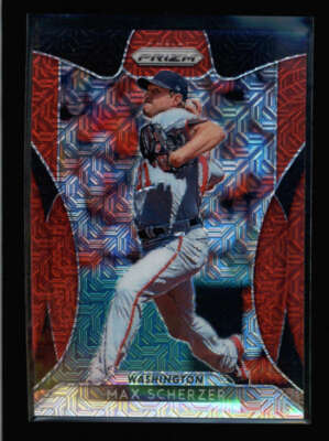 MAX SCHERZER 2019 PANINI PRIZM #68 RED MOJO PRIZMS PARALLEL #148/299 AX5409