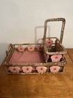 2 Serving Baskets Tray with Handles and Cutlery Compartment Bottle Carry — photo 4